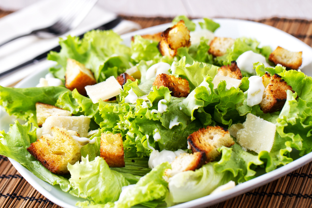 Caesar Salad on Table